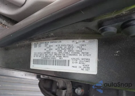 1998 Toyota 4Runner Sr5 V6 из США, поврежденный, VIN JT3HN86R6W0189663